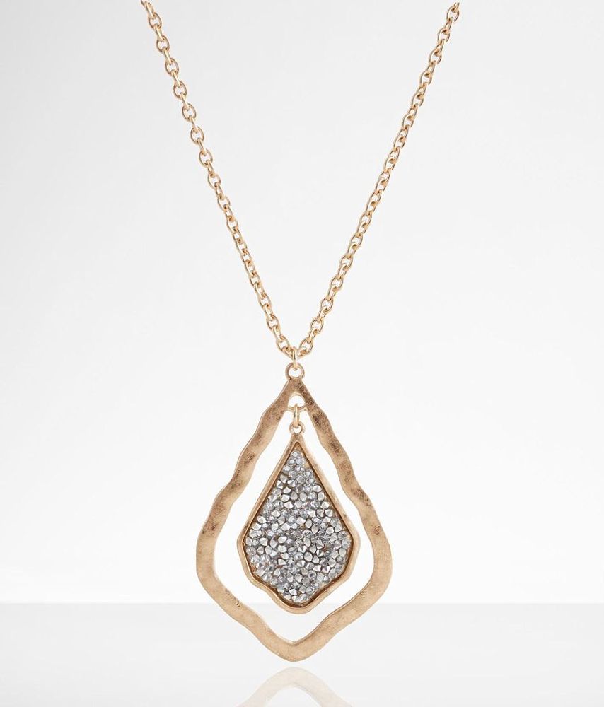 boutique by BKE Rhinestone Pendant Necklace