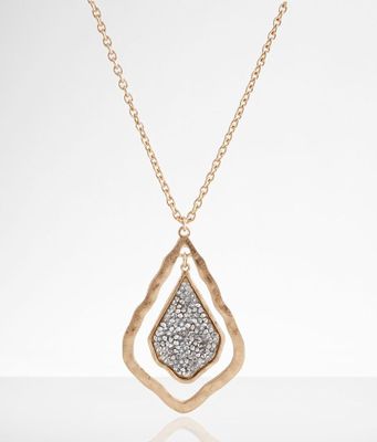 boutique by BKE Rhinestone Pendant Necklace