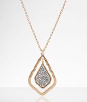 boutique by BKE Rhinestone Pendant Necklace