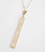 Druzy Bar Necklace