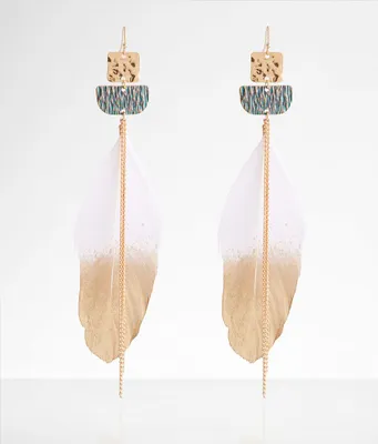 boutique by BKE Feather Drop Earring