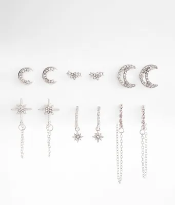 boutique by BKE 6 Pack Celestial Earring Set