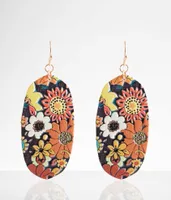 boutique by BKE Retro Painted Flower Earring