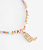 Glitz Boot Necklace