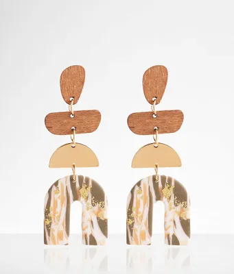 boutique by BKE Foiled Arch Earring