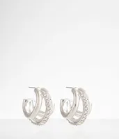 Tri Hoop Earring