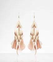 boutique by BKE Feather Drop Earring