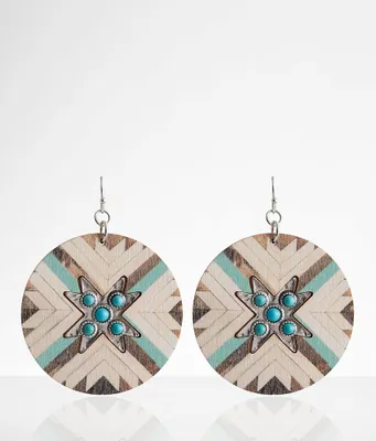boutique by BKE Turquoise Western Drop Earring