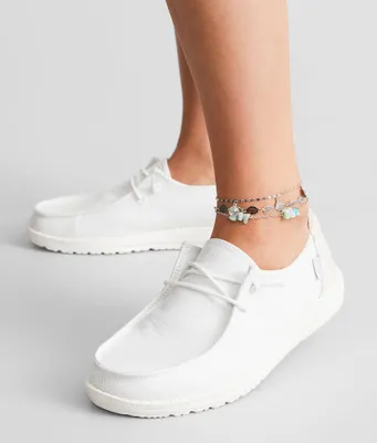 boutique by BKE 3 Pack Stone Ankle Bracelet Set