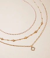 3 Pack Clover Necklace Set