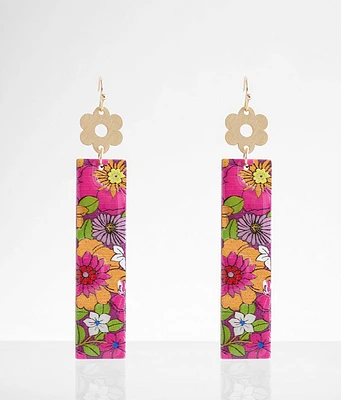 boutique by BKE Retro Floral Earring