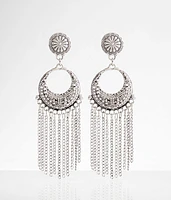 boutique by BKE Western Chain Fringe Earring