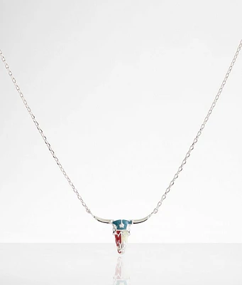 boutique by BKE Americano Steer Necklace