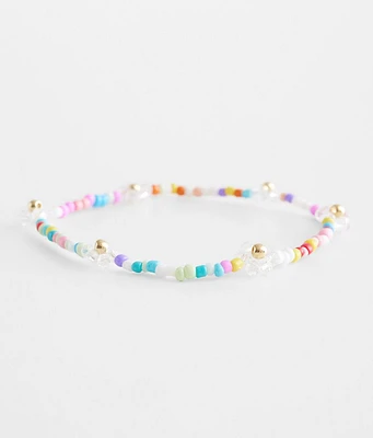 BKE Floral Bead Bracelet