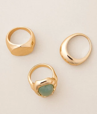 3 Pack Statement Ring Set