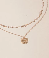 2 Pack Bow Necklace Set