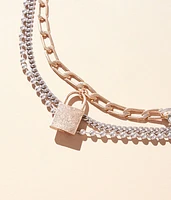 Tiered Locket Necklace Set