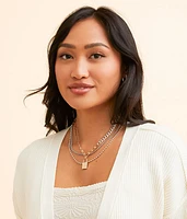 Tiered Locket Necklace Set