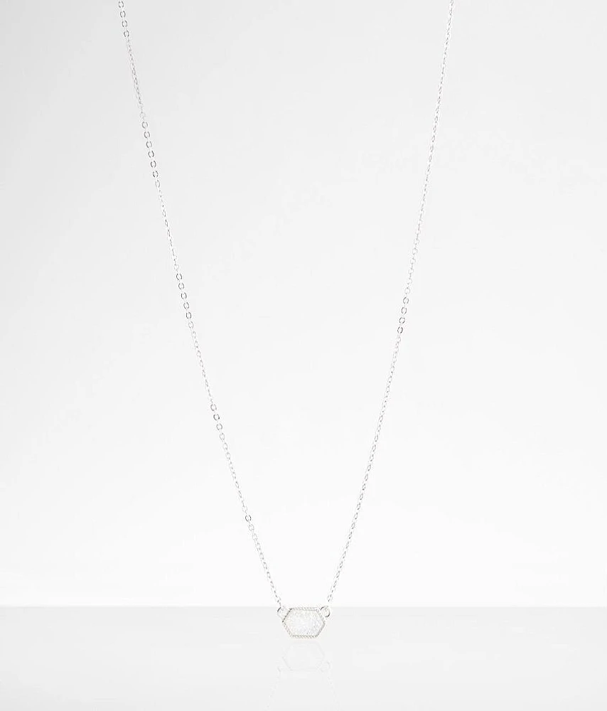 Druzy Pendant Necklace
