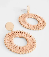 Raffia Hoop Earring