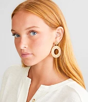 Raffia Hoop Earring