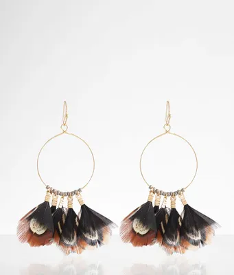 boutique by BKE Feather Drop Earring