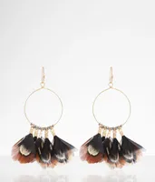 boutique by BKE Feather Drop Earring