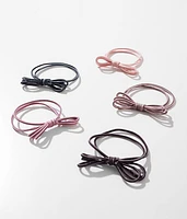 5 Pack Bow Hair Ties