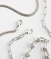 2 Pack Chain Necklace Set