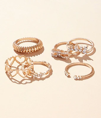 boutique by BKE 6 Pack Ring Set