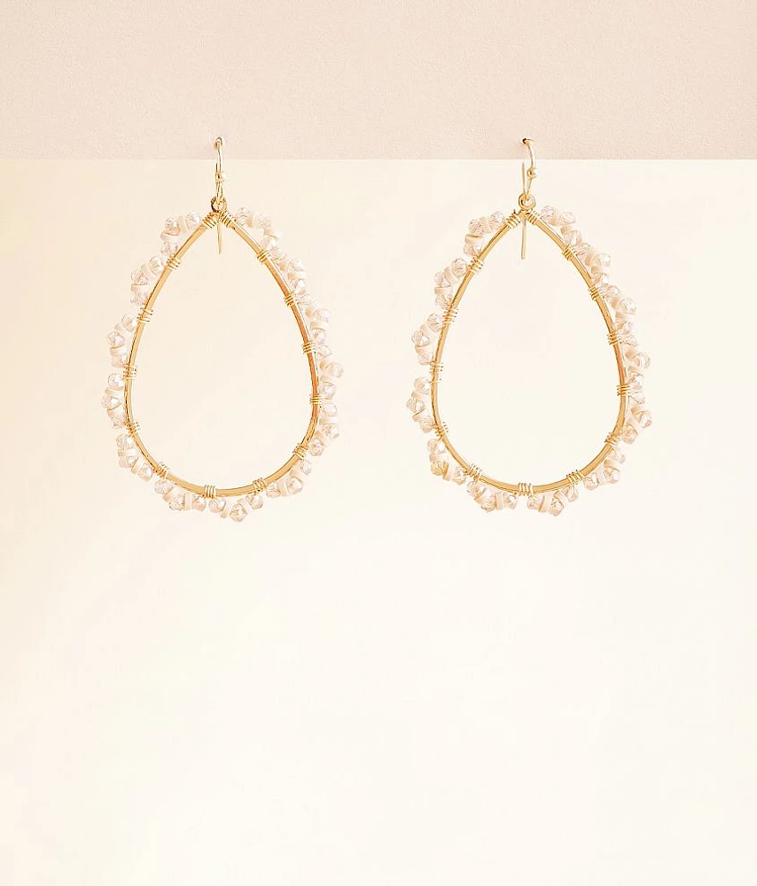 boutique by BKE Beaded Teardrop Earring