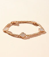 BKE Glitz Clover Bracelet