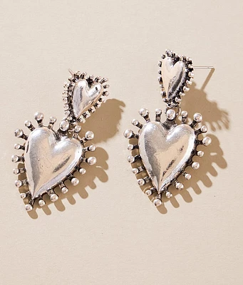 Double Heart Earring