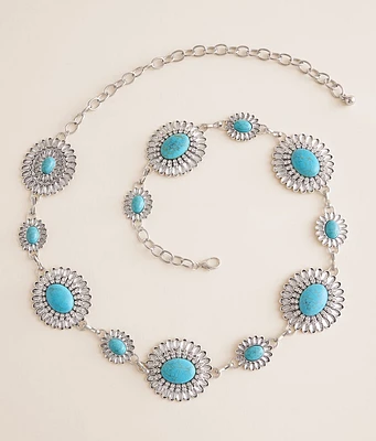 Glitz Concho Chain Belt
