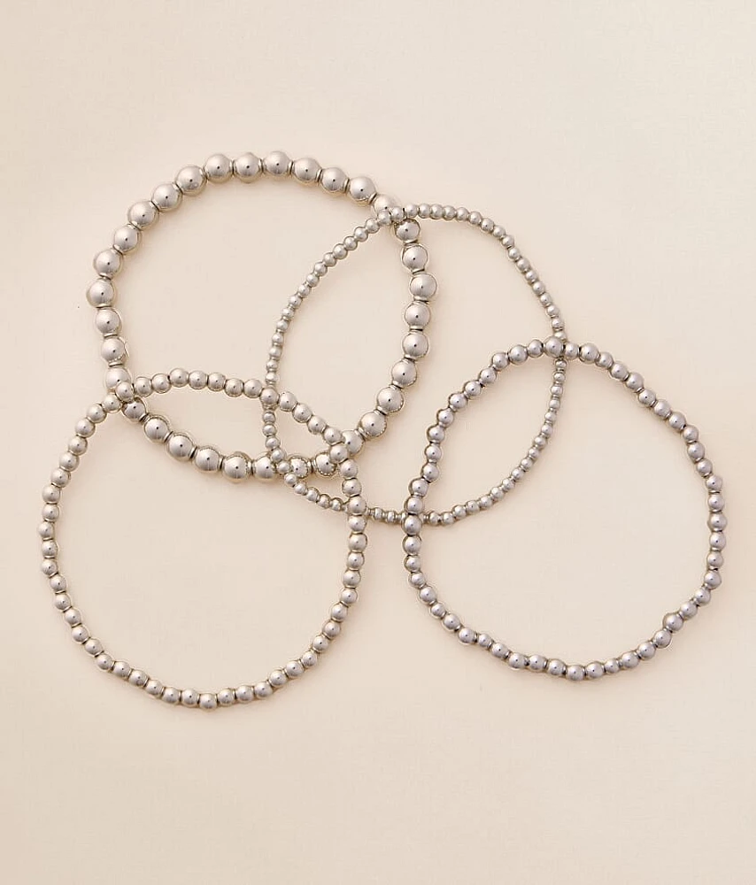 4 Pack Shot Bead Bracelet Set