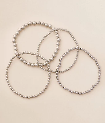 4 Pack Shot Bead Bracelet Set