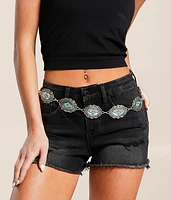 Turquoise Bead Chain Belt