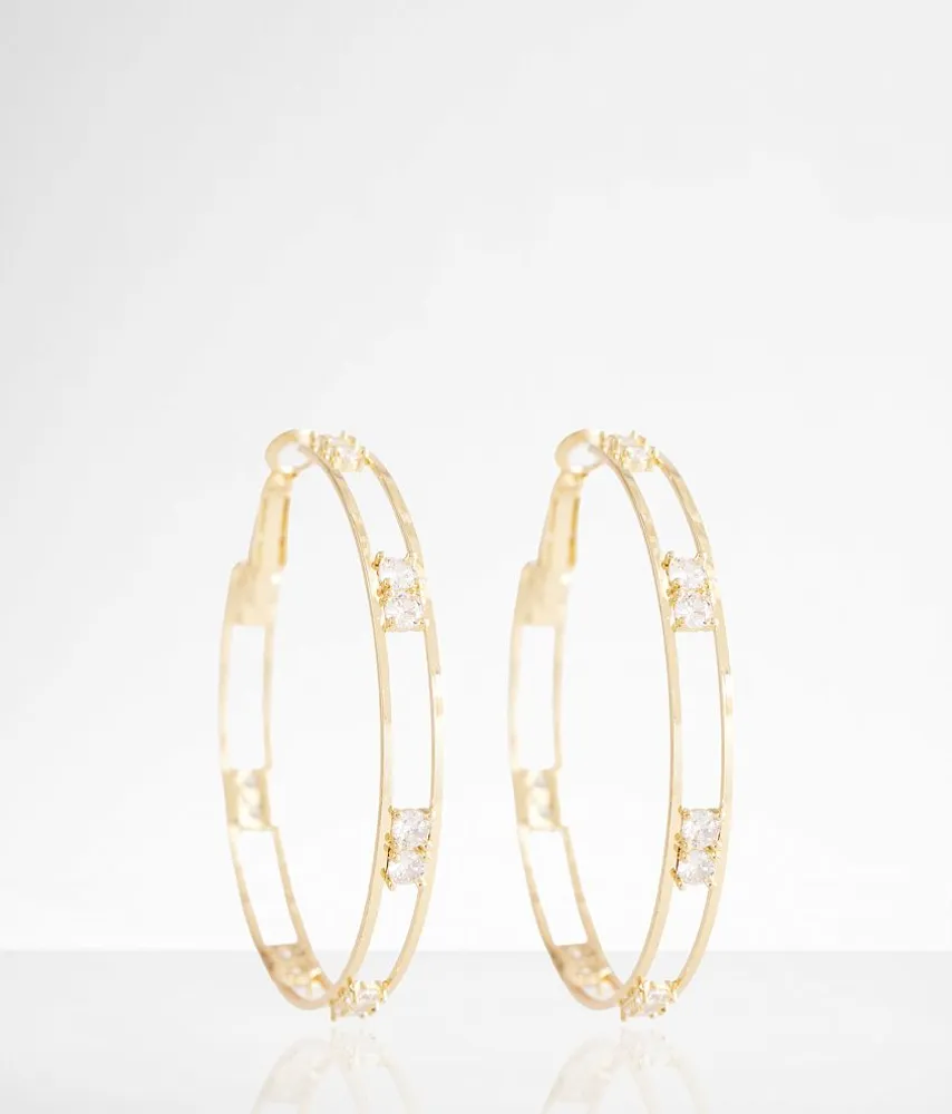 boutique by BKE Rhinestone Cut-Out Earring