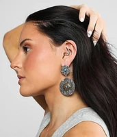 Embossed Western Earring