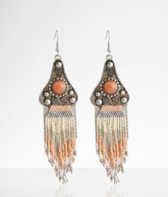 boutique by BKE Layered Fringe Western Earring