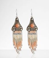 boutique by BKE Layered Fringe Western Earring