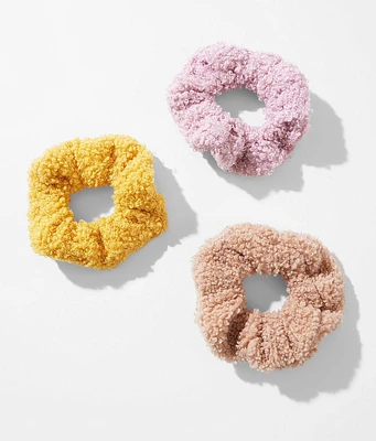 noir 3 Pack Sherpa Hair Scrunchies