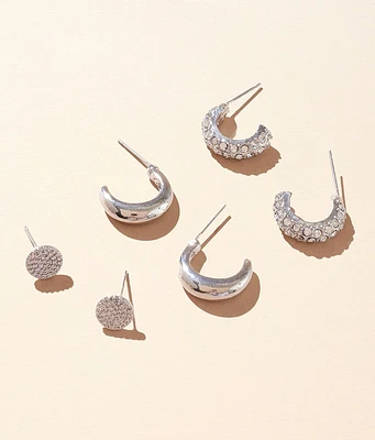 boutique by BKE 3 Pack Stud Earring Set