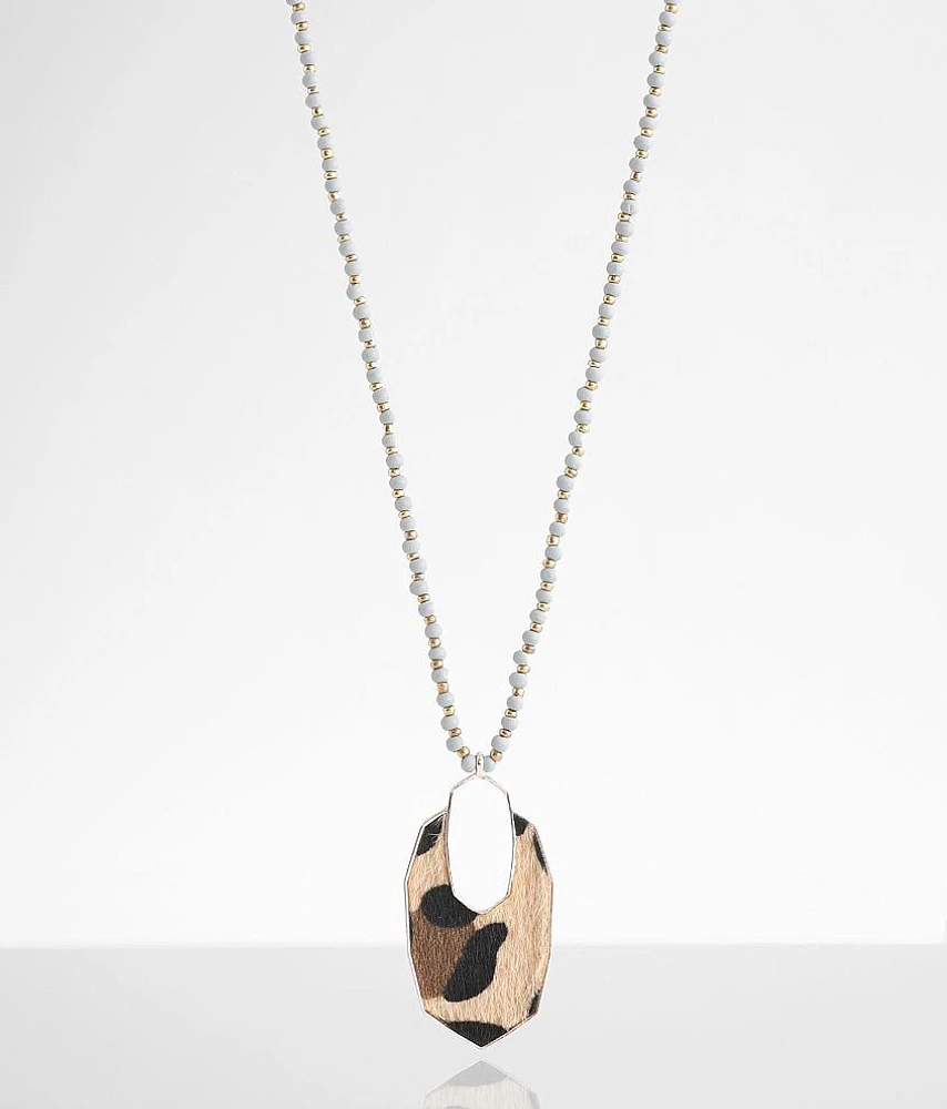 Animal Print Pendant Necklace