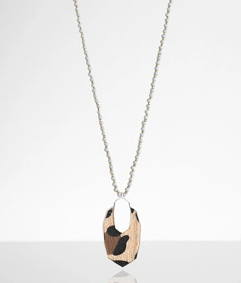 Animal Print Pendant Necklace