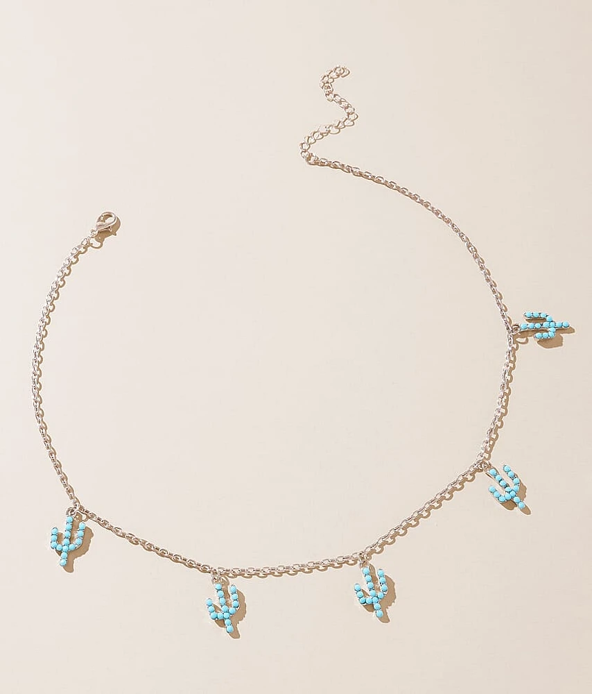 Turquoise Cactus Necklace