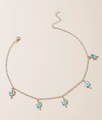 Turquoise Cactus Necklace