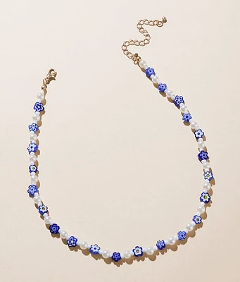 Floral Beaded Necklace