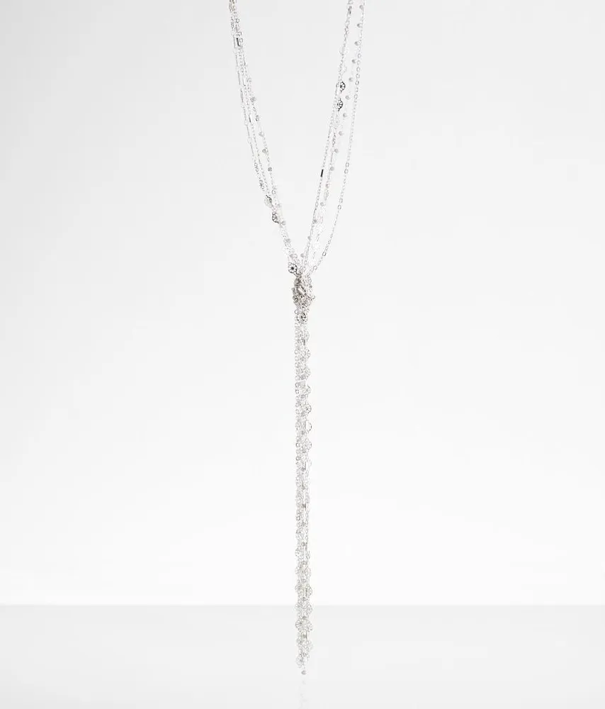 boutique by BKE Knotted Fringe Necklace