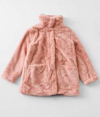 Girls - Urban Republic Rosette Faux Fur Jacket